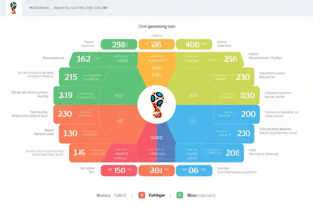 世界杯小组赛积分榜与出线形势可视化图